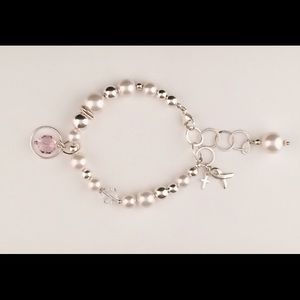 Sterling Silver Swarovski Pearl Survivor Bracelet